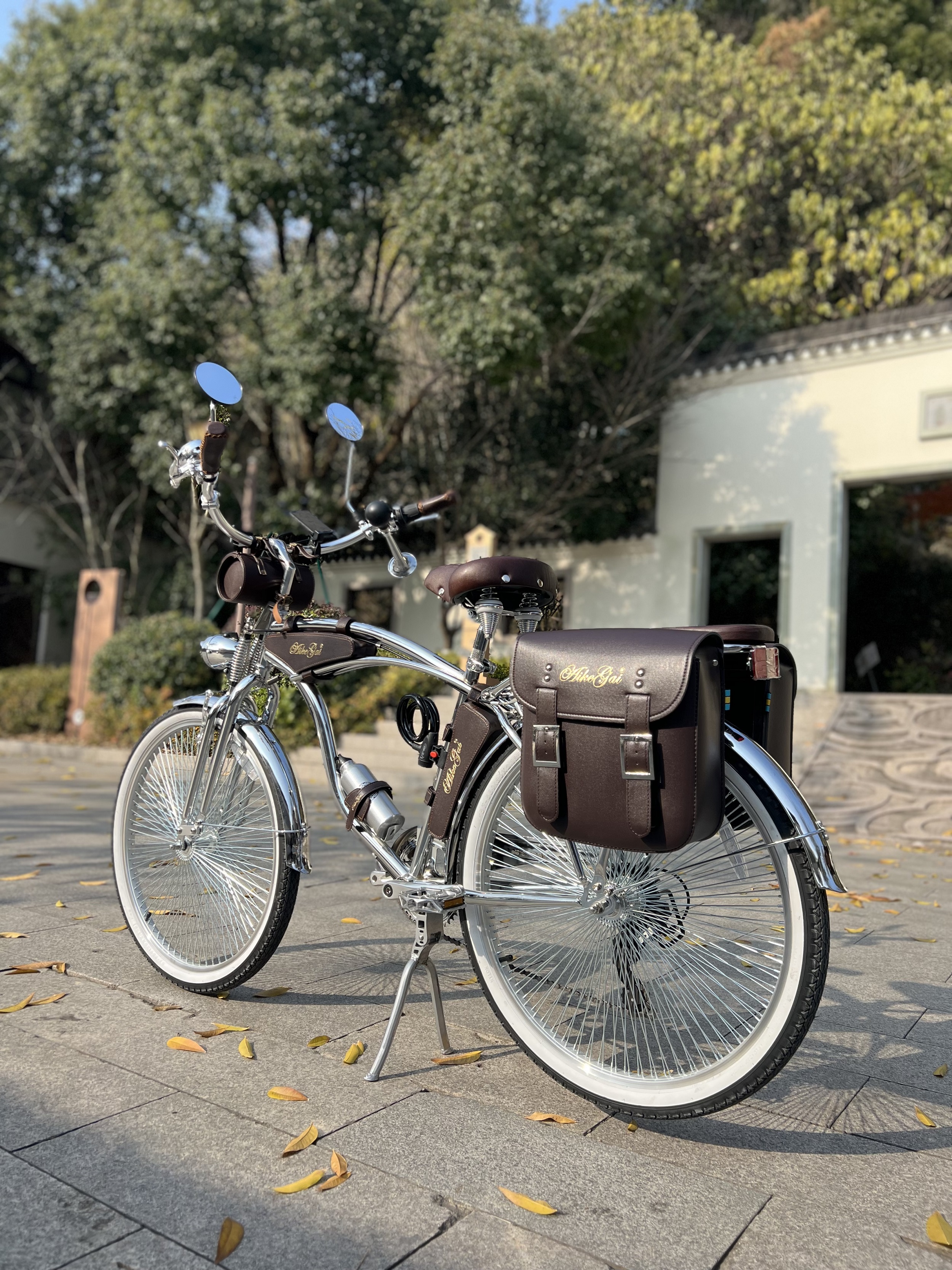 Super Chrome Retro Cruiser Bike Vintage Bicycle